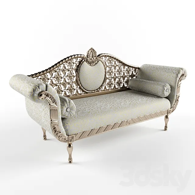 Dordogne Chaise Longue by La Maison Boutique 3D Model