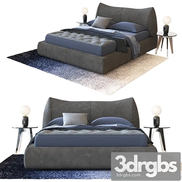 Dorelan d Sign smooth bed by enrico cesana 2 3D Model Free