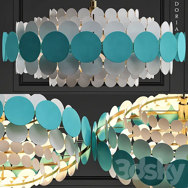 Doria leuchten hanging lamp 3D Model