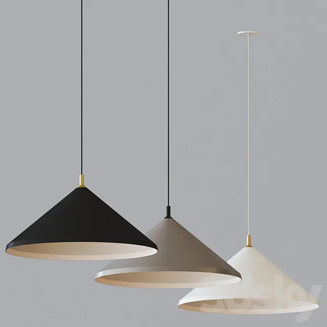 Dorothy Wide Pendant Light by Kuzco Lighting 3D Model