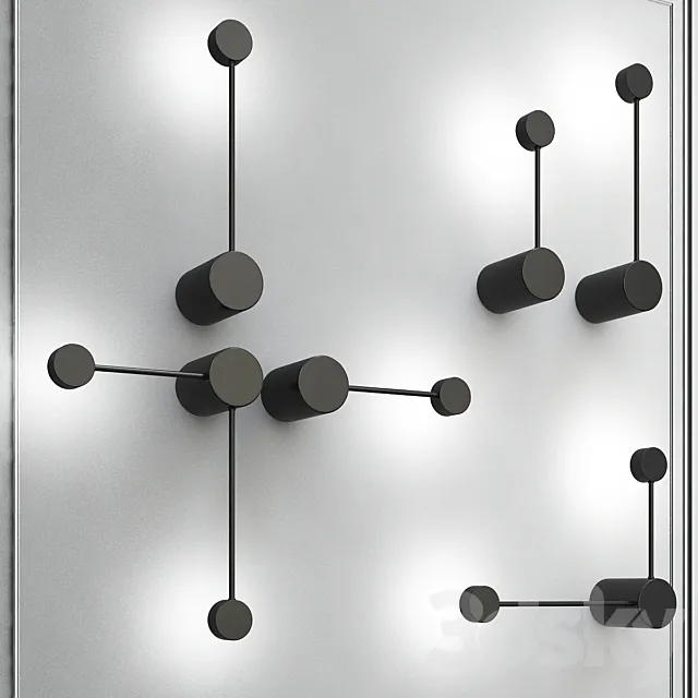 Dots wall lamps 3DModel