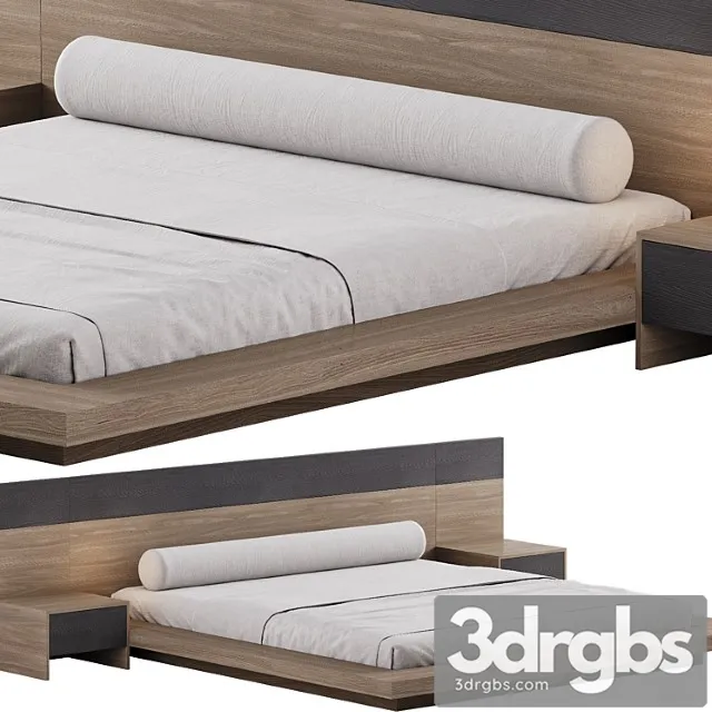 Double Bed 04 1 3D Model Free