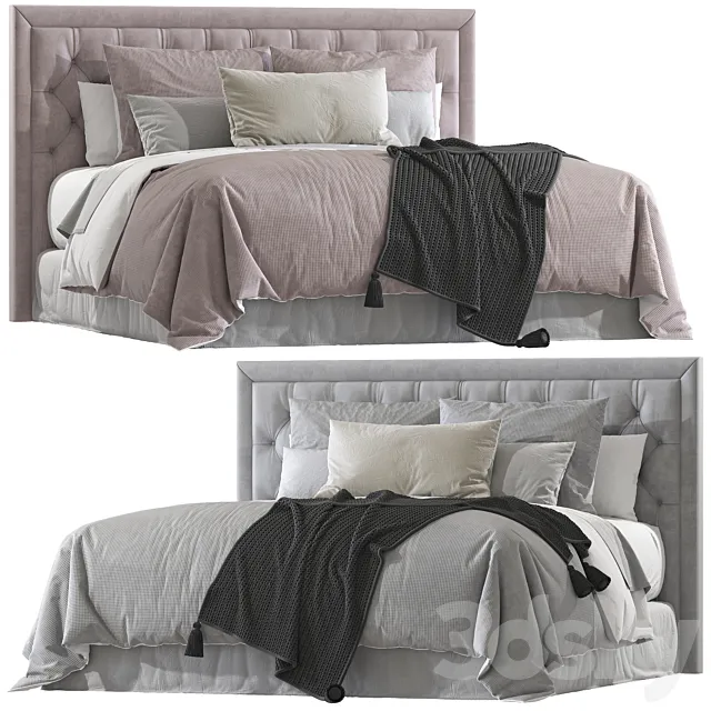 Double bed 115 3D Model