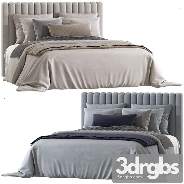 Double Bed 137 3D Model Free