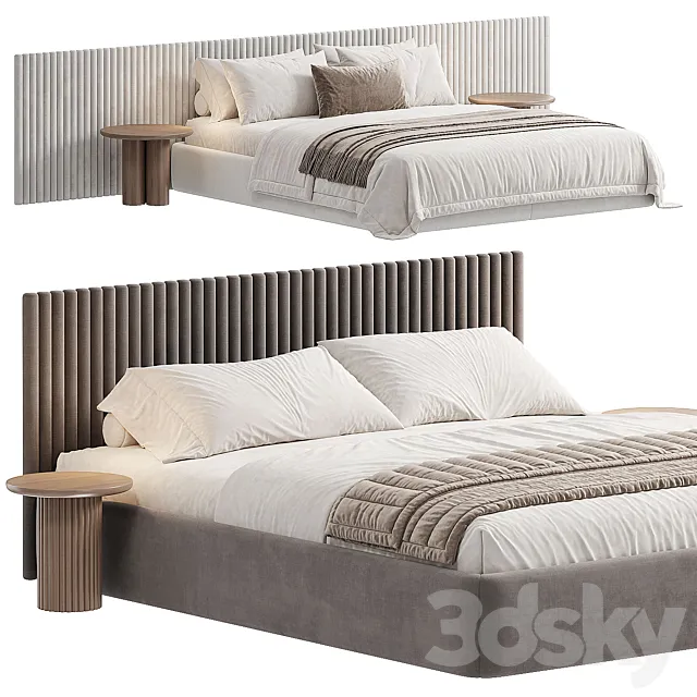 Double bed 2 3D Model