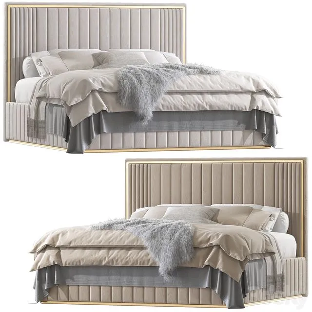 Double bed 71 3D Model