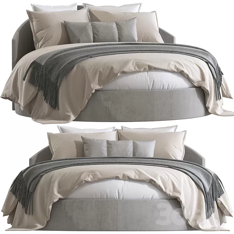 Double bed 95. 3D Model Free