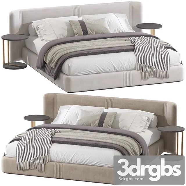 Double bed 96. 2 3D Model Free