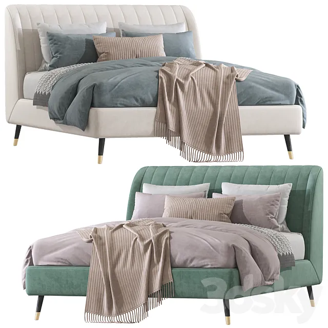 Double bed 97. 3D Model