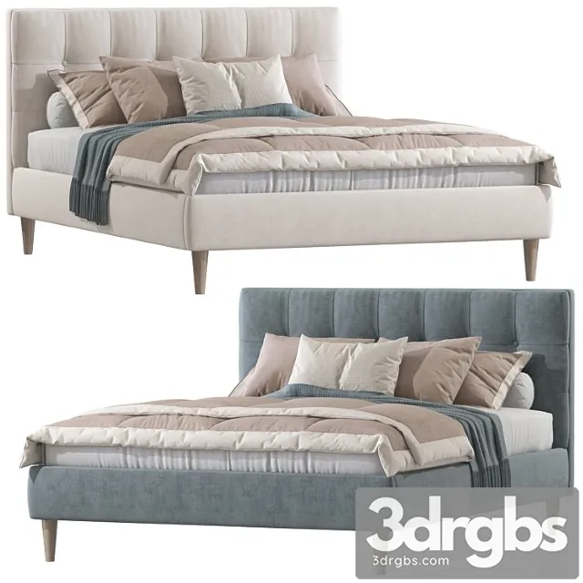 Double bed 98. 2 3D Model Free