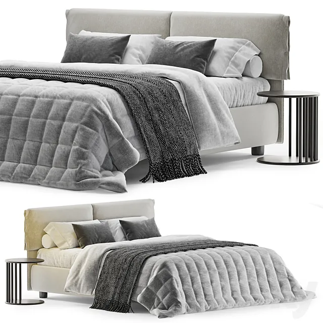 Double bed GISELLE Twils 3D Model