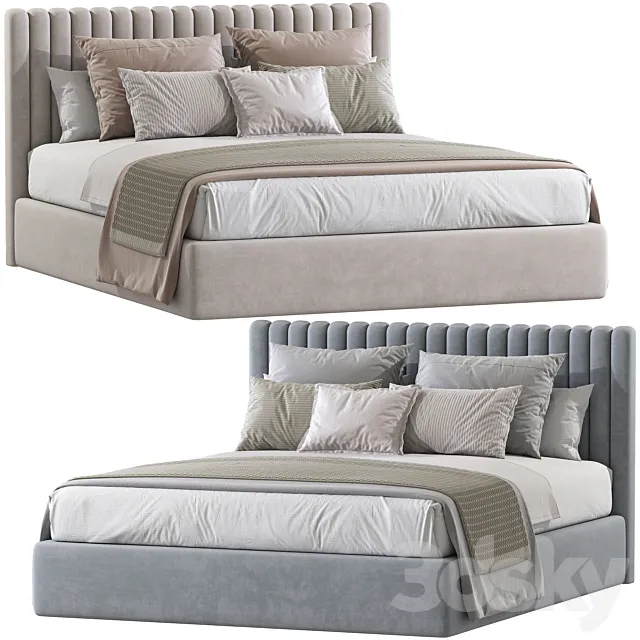 Double bed Mora №176 3D Model