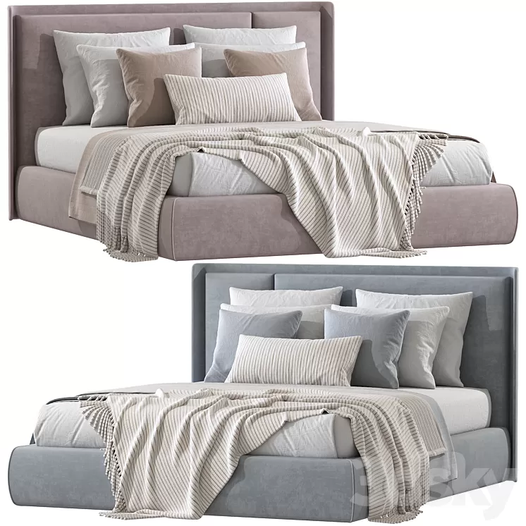 Double bed Most 150. 3D Model Free