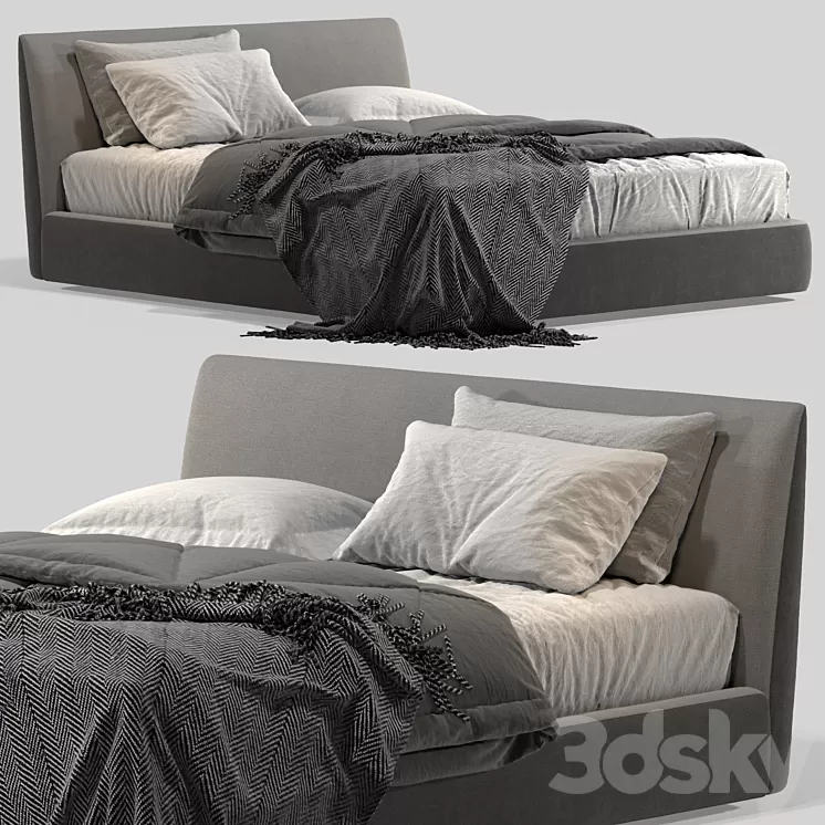 double bed Sangiacomo Atelier 3D Model