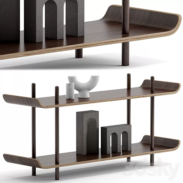 Double Demi Shelf 3D Model