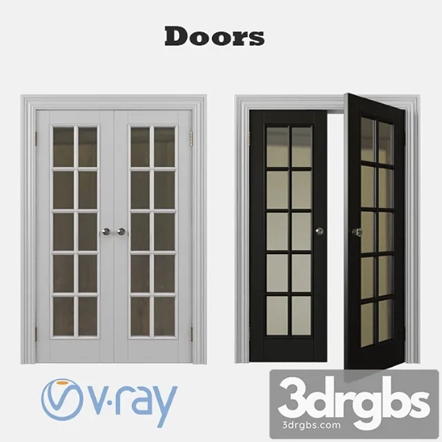 Double Door 3D Model Free