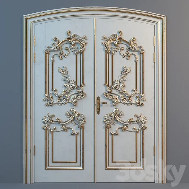Double door Ezio Bellotti 3D Model
