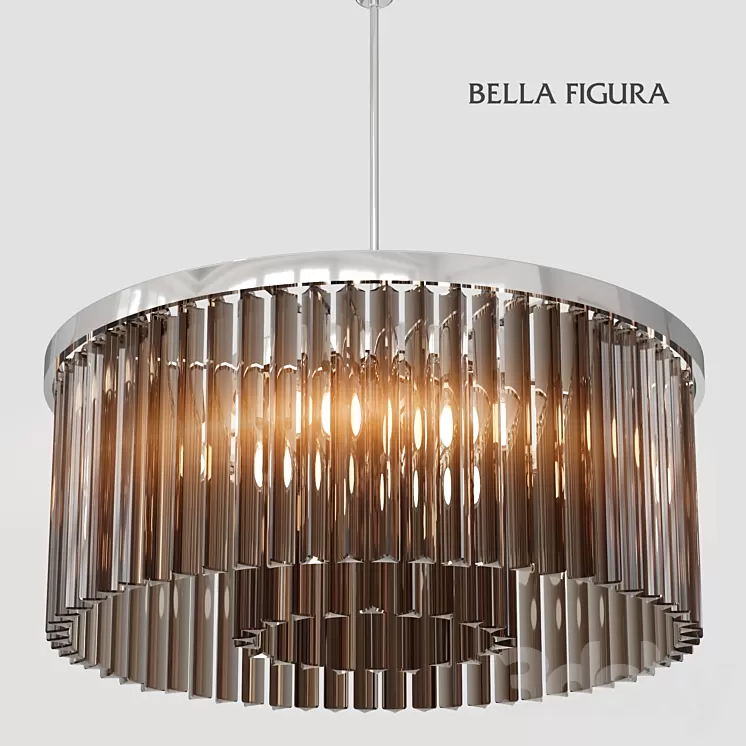 DOUBLE DRUM CEILING LIGHTS (vray + corona) 3D Model