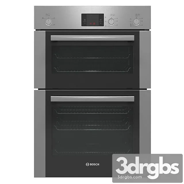 Double Oven Bosch Series 6 Nbt13b251b Made of Brushed Steel 3D Model Free