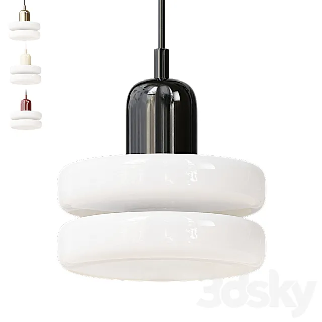 Double Puck Pendant 3D Model