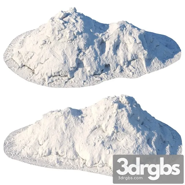 Double Snowdrift 150cm 3D Model Free