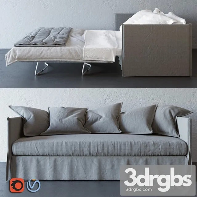 Double sofa Fuch 2 Meridiani 3D Model Free