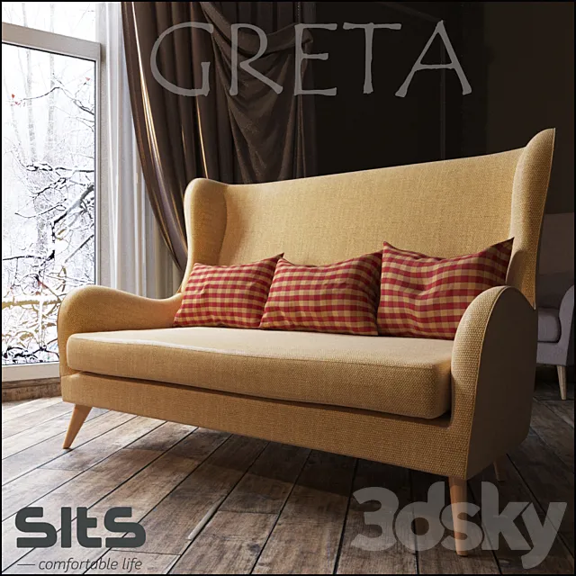 Double sofa GRETA 3DModel