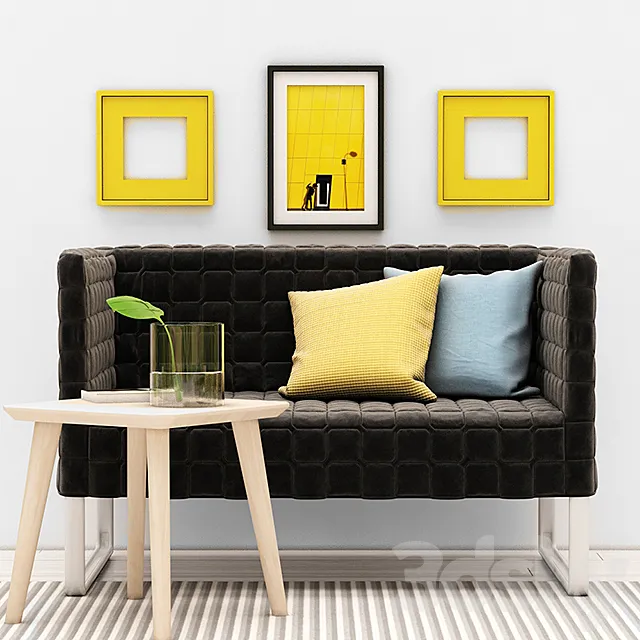 Double sofa Ikea KNOPPARP _ KNOPPARP 3D Model