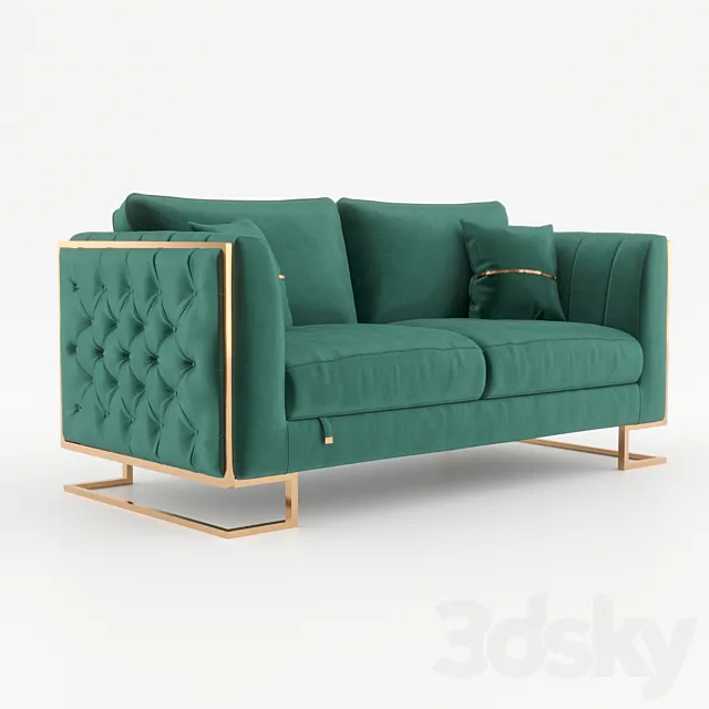 Double sofa Luciano OM 3D Model