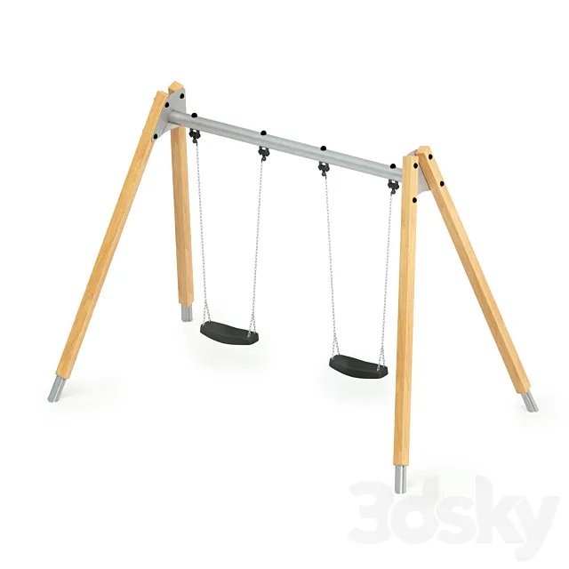 Double swing Kompan 3D Model