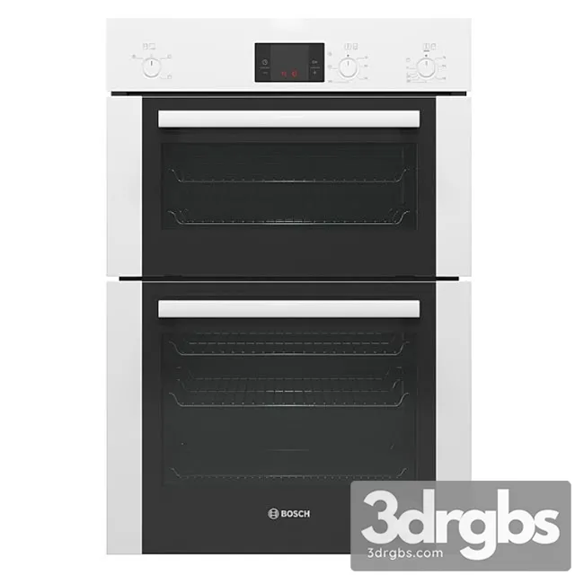 Double White Oven Bosch Series6 Nbt13b221b 3D Model Free