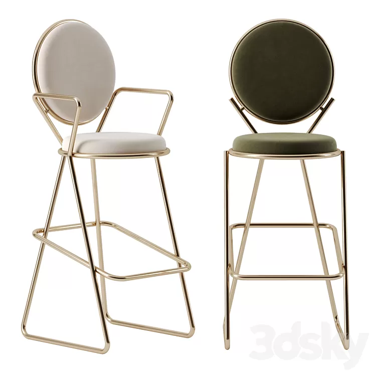Double Zero barstool by Moroso 3D Model Free
