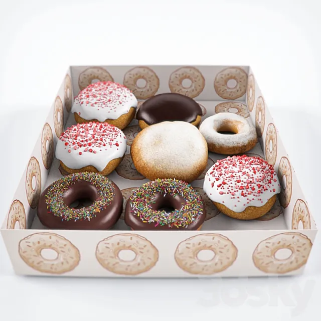 Doughnuts in a box Free Download