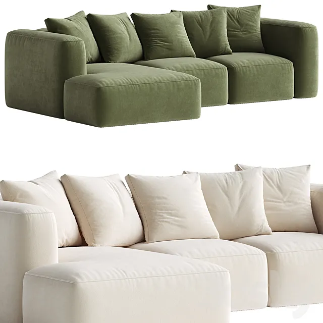 Downtime Corner Cinema Sofa 3D Model