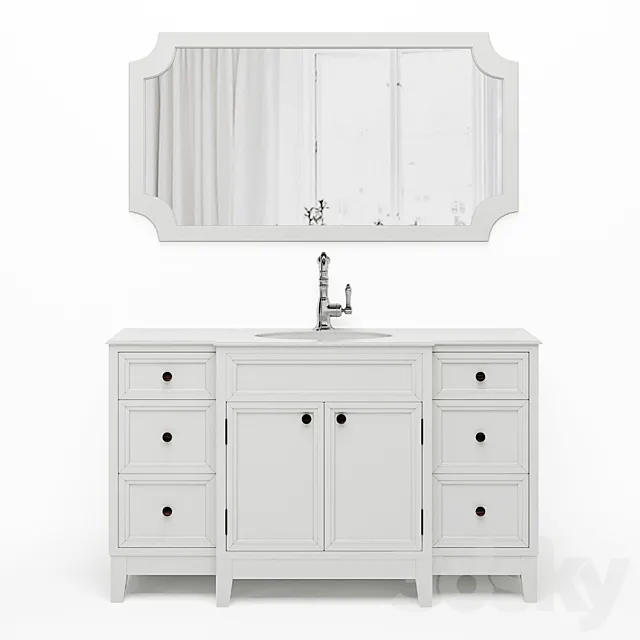 Downton Dantone Home bathroom cabinet 3D Model