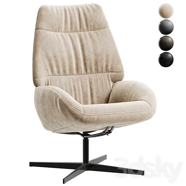 Draaifauteuil_Leanti_armchair 3D Model