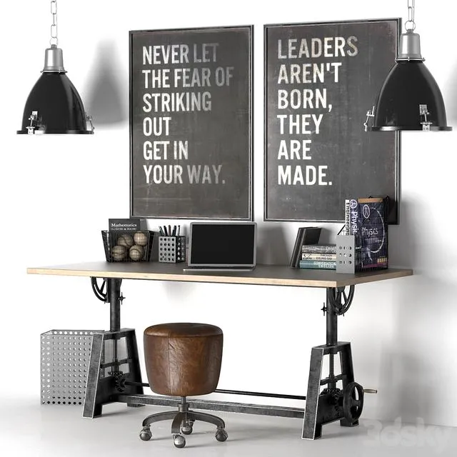 DRAFTSMAN'S DESK 3D Model