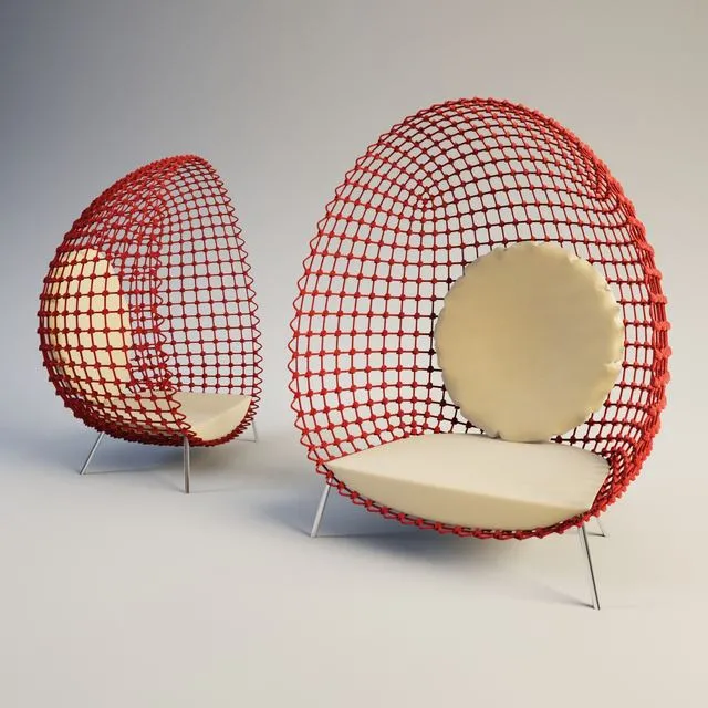 Dragnet armchair 3D Model