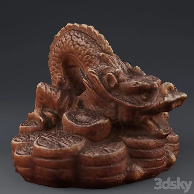 Dragon. Terracotta statuette 3D Model