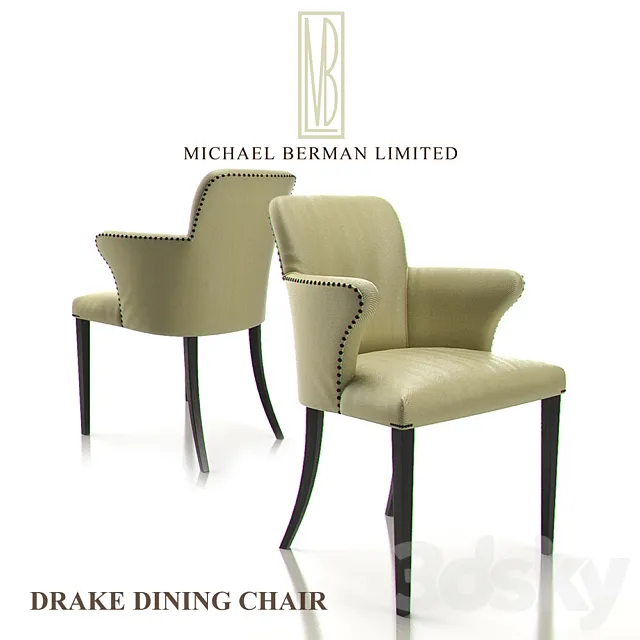 Drake Dining Chair - Michael Berman Limited 3DModel