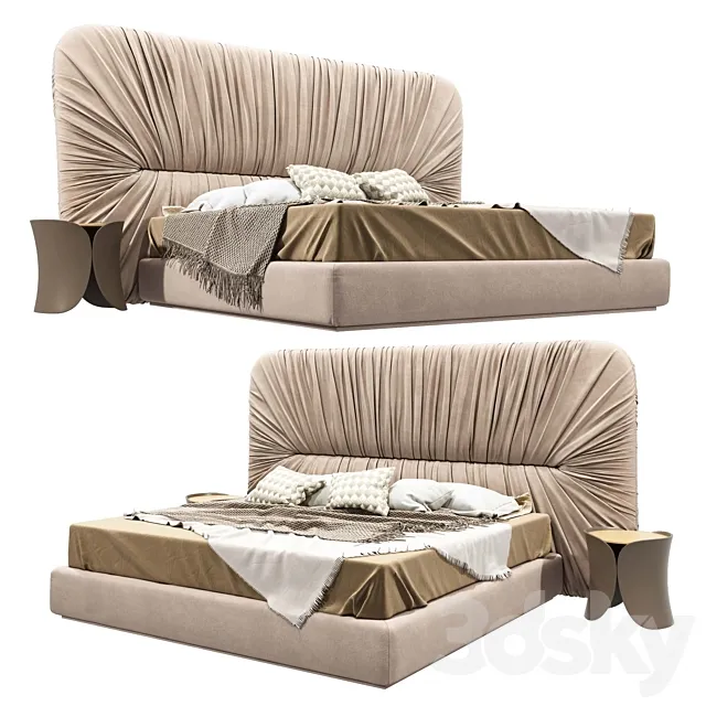 Drape bed laurameroni 3DModel