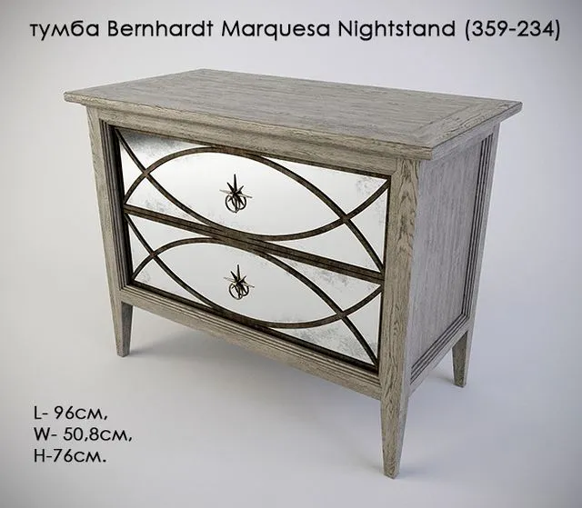 Drawers Bernhardt Marquesa Nightstand (359-234) 3D Model