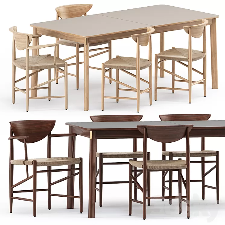 Drawn HM3 and HM4 and Patch HM1 Table by & TRADITION 3D Model