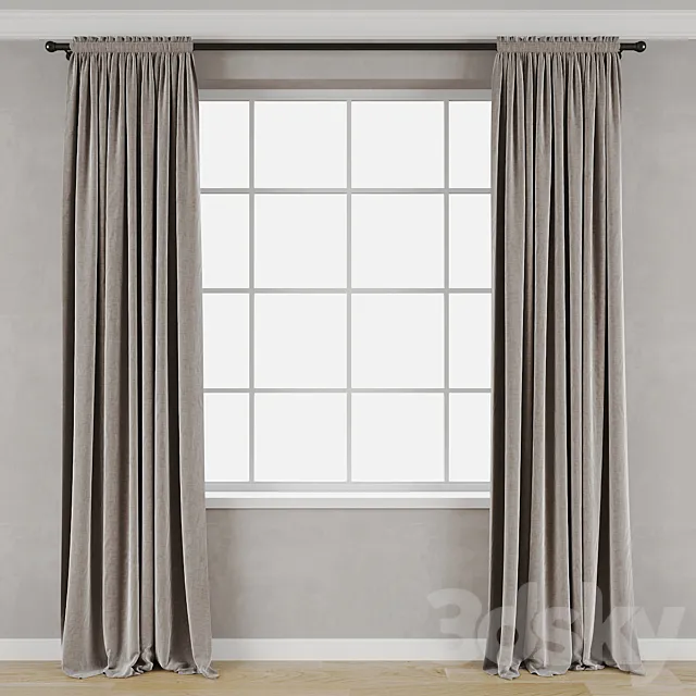 Drawstring curtain Free Download