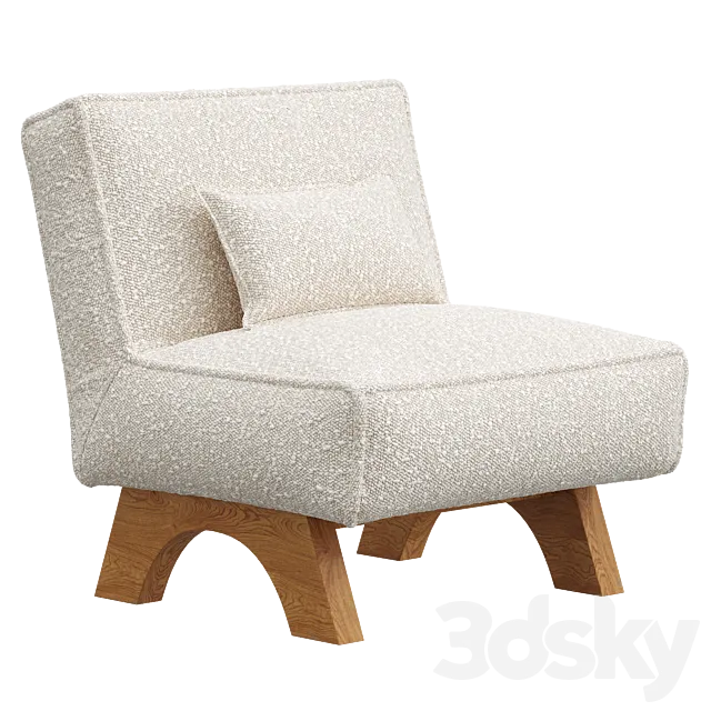 Drayk Lounge Chair 3D Model