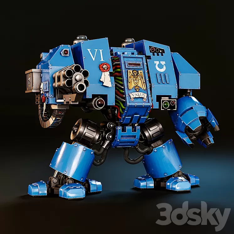Dreadnought Space Marines 3D Model