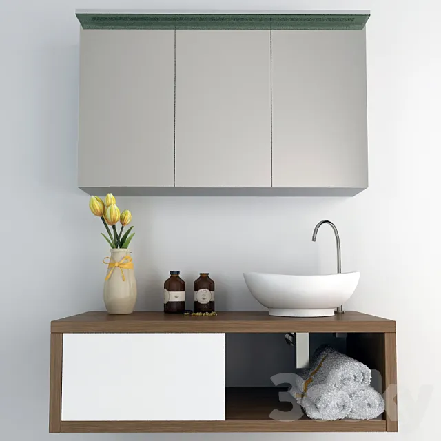 DREJA Cabinet with SINK STORM 120 3DModel