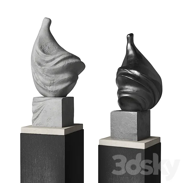 dress figure sculpture 3D Model
