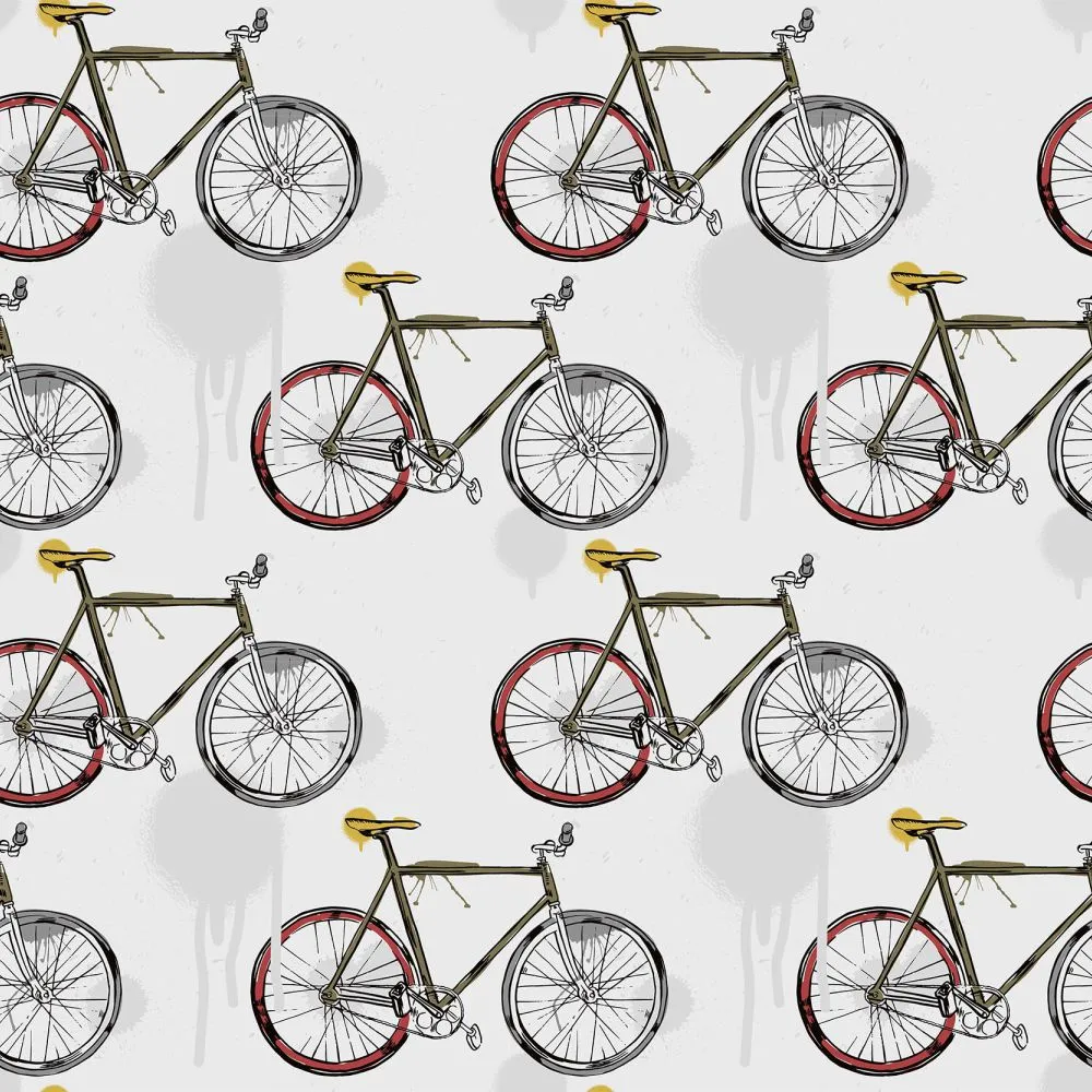Dress-wall - Wallpaper Bicycle 3D Model