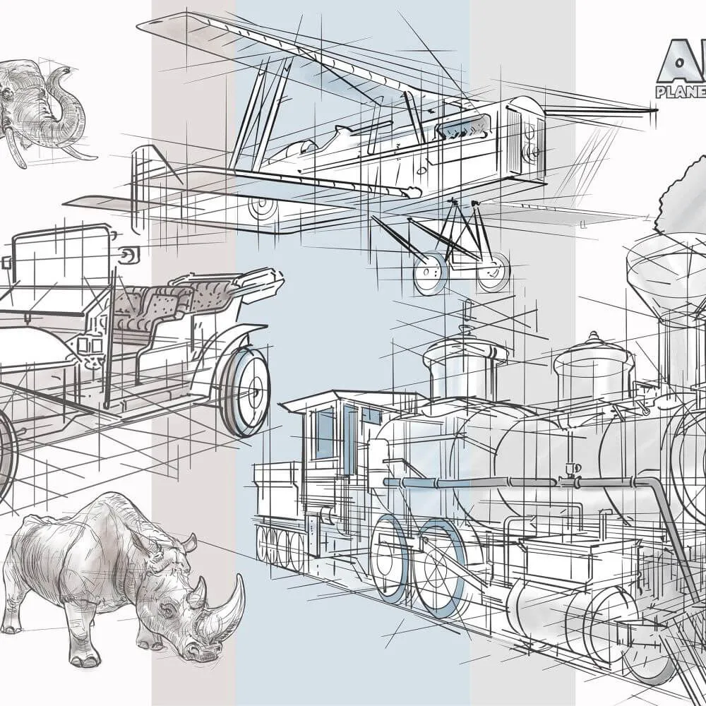 Dress-wall - Wallpaper Child Afrika 3D Model